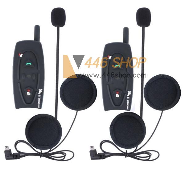 Motorcycle helmet Bluetooth Intercom V2-500 BT Interphone Wireless