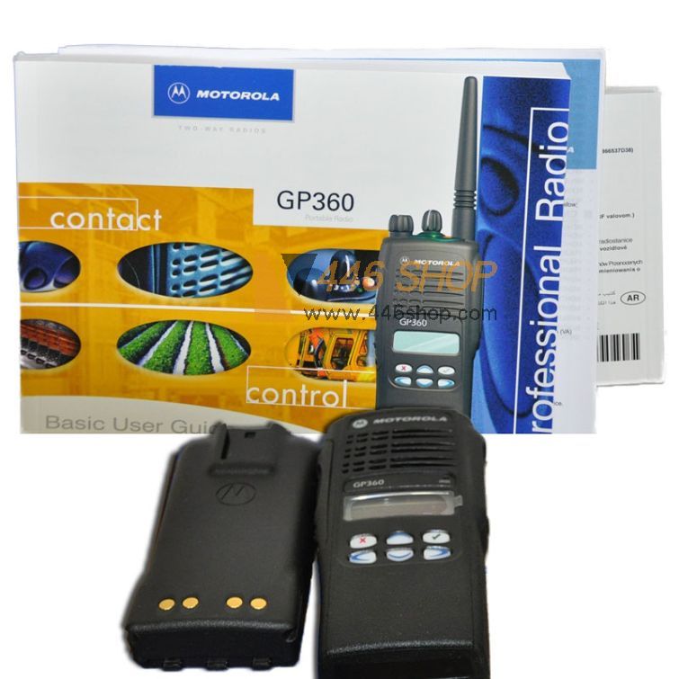 Motorola GP360 VHF UHF Handheld Two Way Radio Brand of Radio