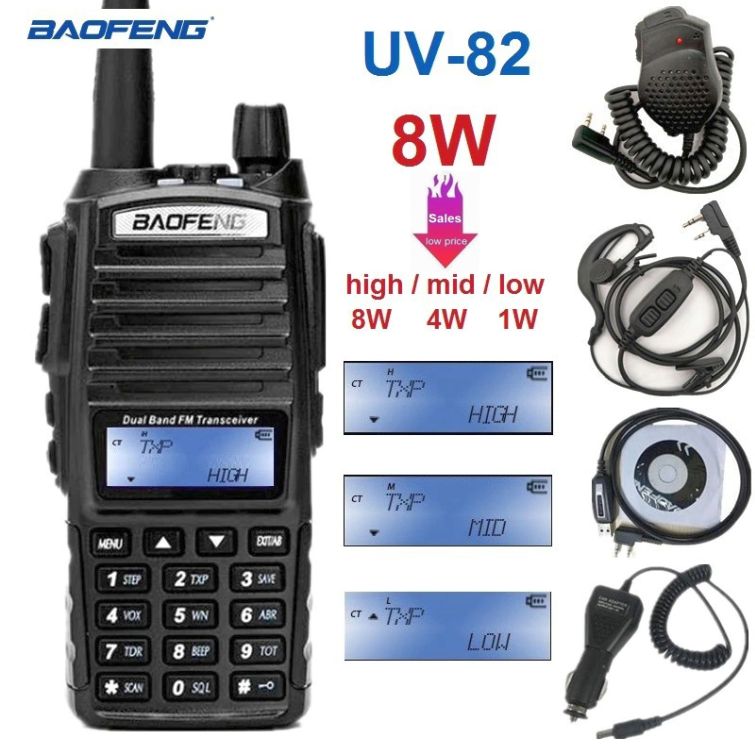 BaoFeng uv-82 Walkie Talkie Amateur Radio –