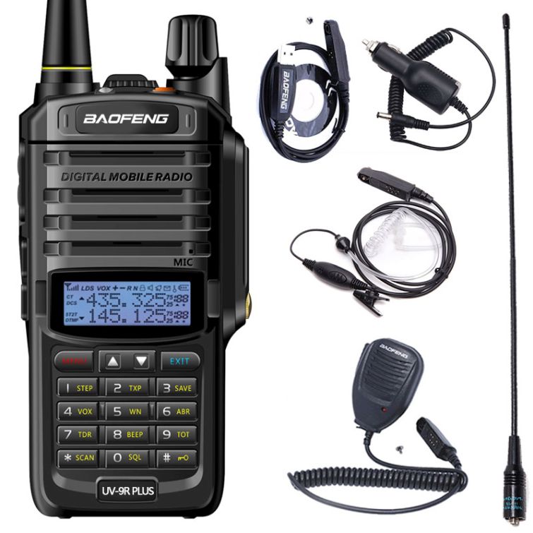 Baofeng UV-9R Plus UHF VHF Walkie Talkie Dual Band Two Way Radio Waterproof  NEW