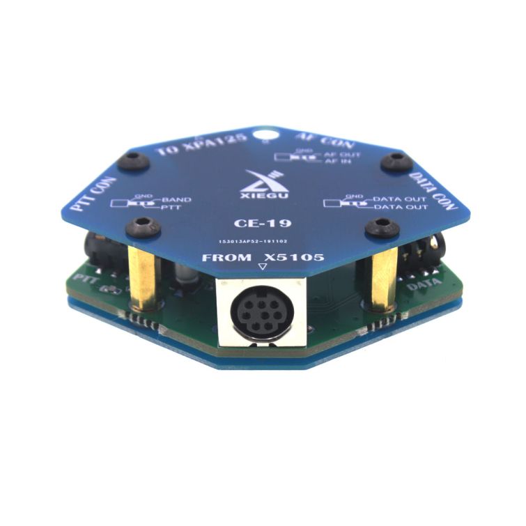 Acc PTT SJR PA Xiegu CE-19 Data Interface Expansion Card Products X5105 and G90 ect. 