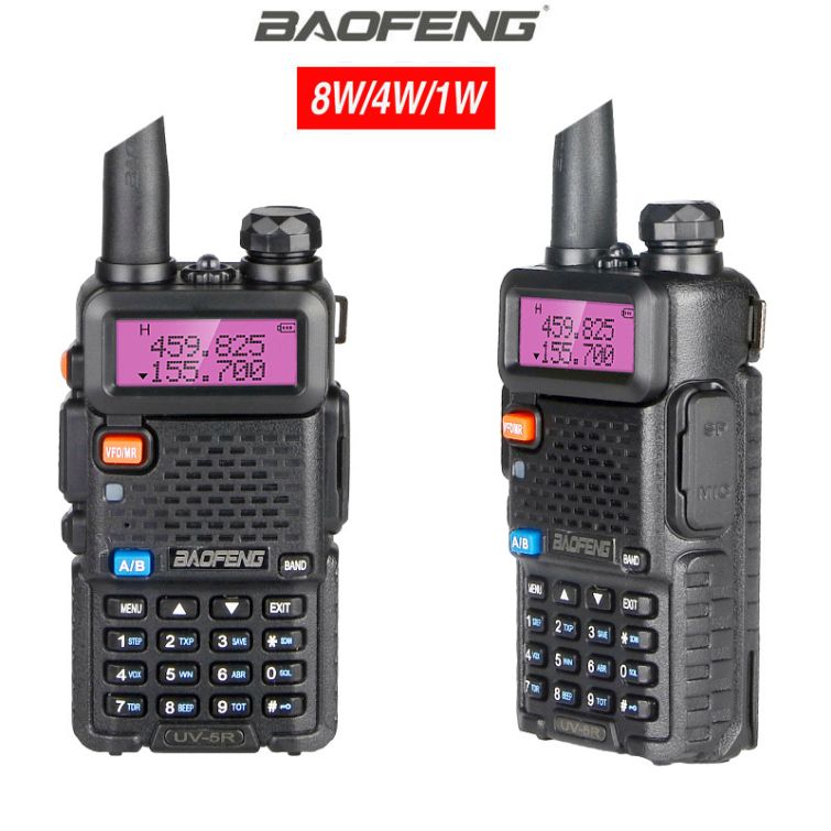 Talkie Walkie Baofeng UV5R 8W Véritable Haute Puissance 85W