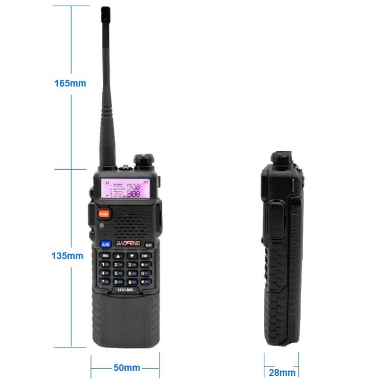 Baofeng UV5R with 3800mAh Extend Battery Speaker Microphone