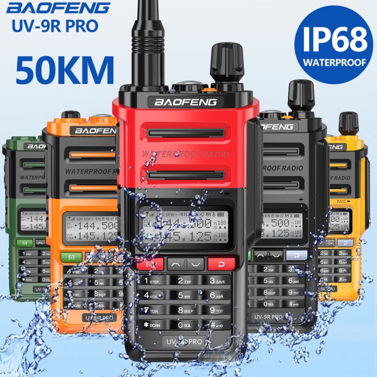 Baofeng UV 9R PRO IP68 Waterproof Dual Band 136 174 400 520MHz Ham