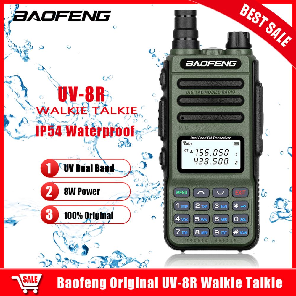 BAOFENG Baofeng BF-UV8R High Power Dual Band Walkie Talkie Long Range Radio  Brand of Radio BAOFENG